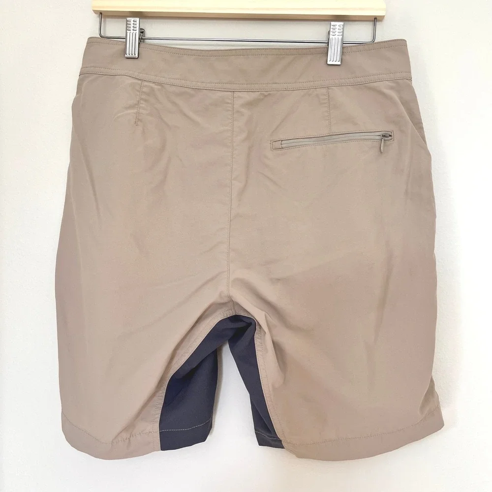 Vineyard Vines Mens Board Shorts Khaki Tan‎ Navy Blue Swim Trunks Size 32 1H0422
